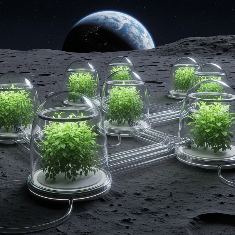 Growing Plants in Lunar Cultivation Capsules