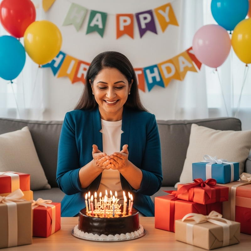 Happy Birthday Woman Celebration