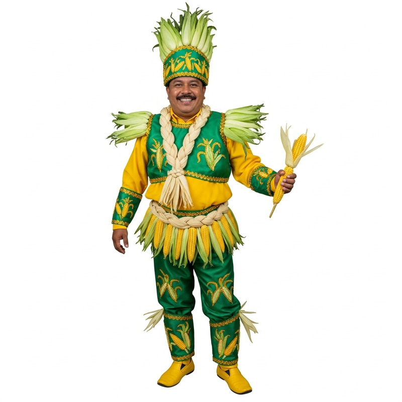 Traditional Corn Festival Costume in Philippines Traditional Corn Festival Costume in Philippines