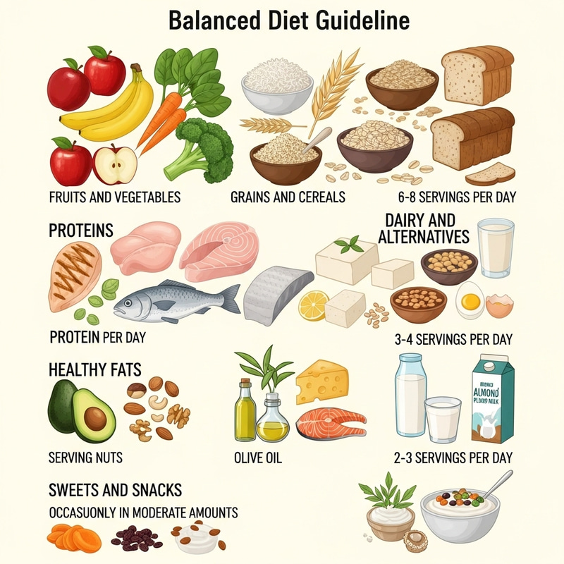 Healthy Diet Guidelines: Fruits, Vegetables, Grains & More