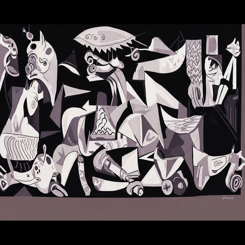 Abstract Music Video Illustrations Inspired by Picasso