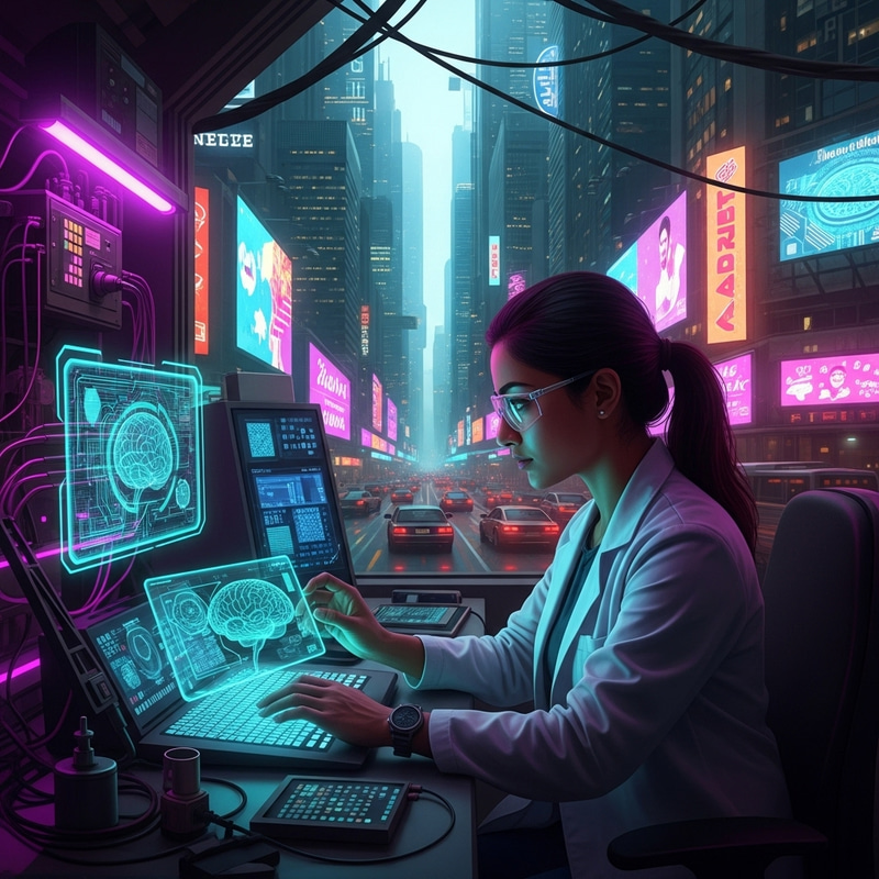 Investigating Neuromorphic Computing in Cyberpunk City