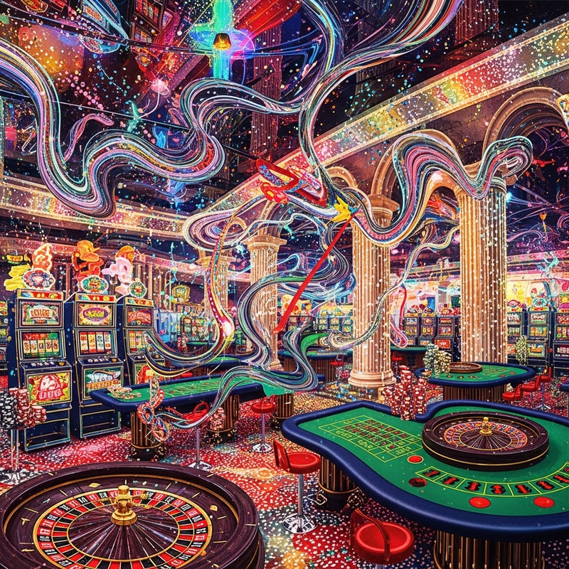 Colorful Abstract Casino Environment Colorful Abstract Casino Environment