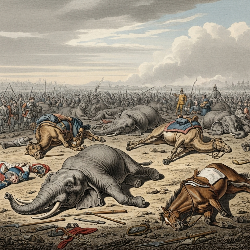 The Toll of War: Elephant, Camel, and Horse in 18th Century The Toll of War: Elephant, Camel, and Horse in 18th Century