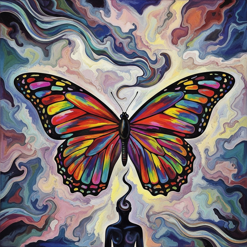 Hypnotherapy: Surrealistic Butterfly Transformation