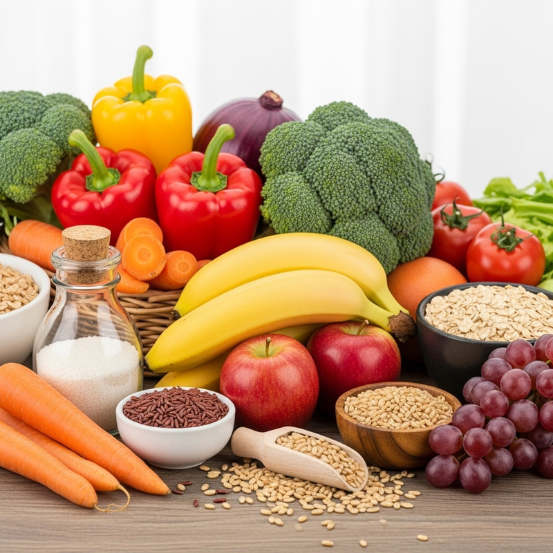 Colorful Healthy Foods Selection