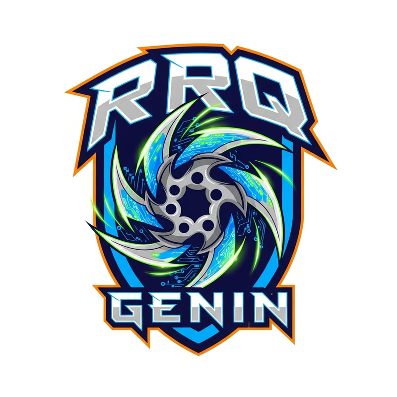 RRQ Genin eSports Squad Logo | Ninja Shuriken Theme RRQ Genin eSports Squad Logo | Ninja Shuriken Theme