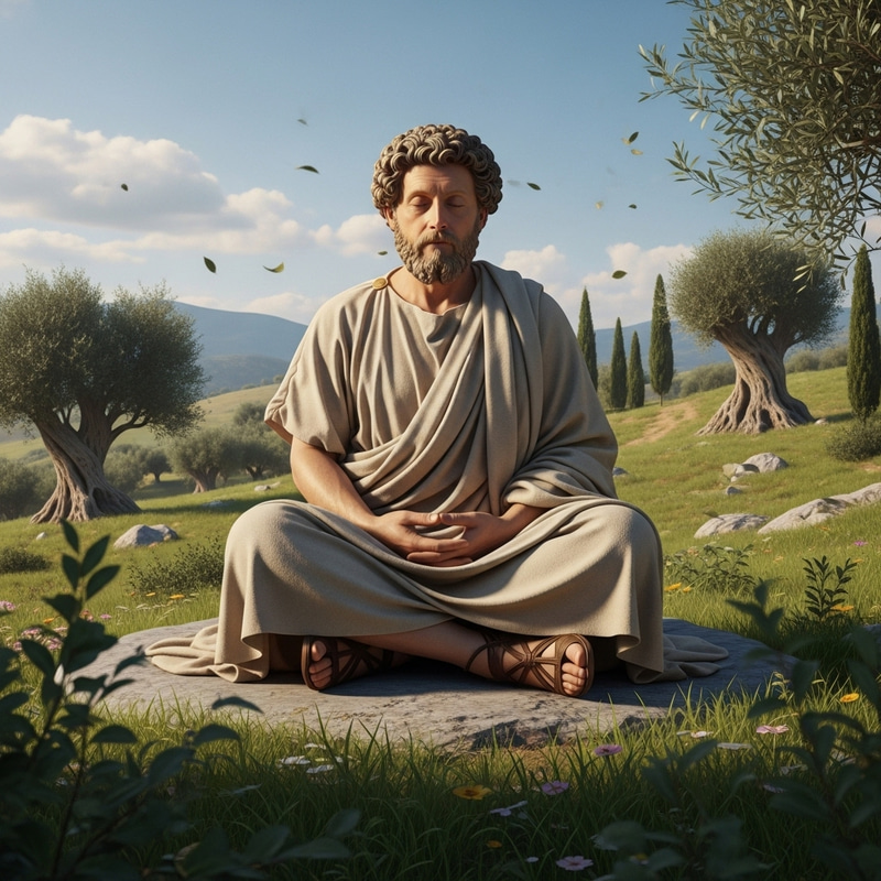 Marco Aurelio Stoicism in HD - Serene Philosopher Image Marco Aurelio Stoicism in HD - Serene Philosopher Image