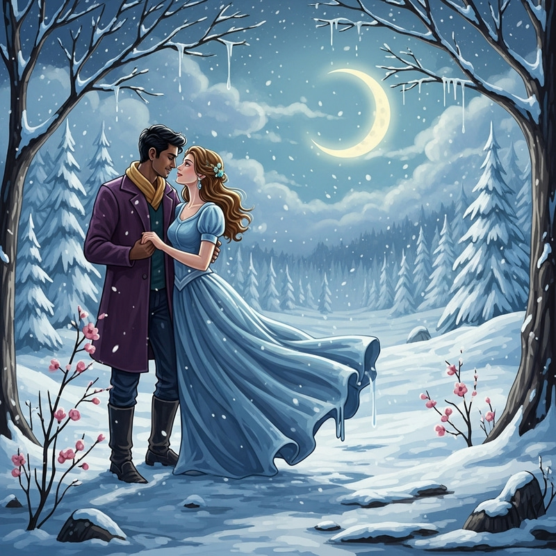 Enchanting Winter Wonderland Dance - Salvador Dali Inspired