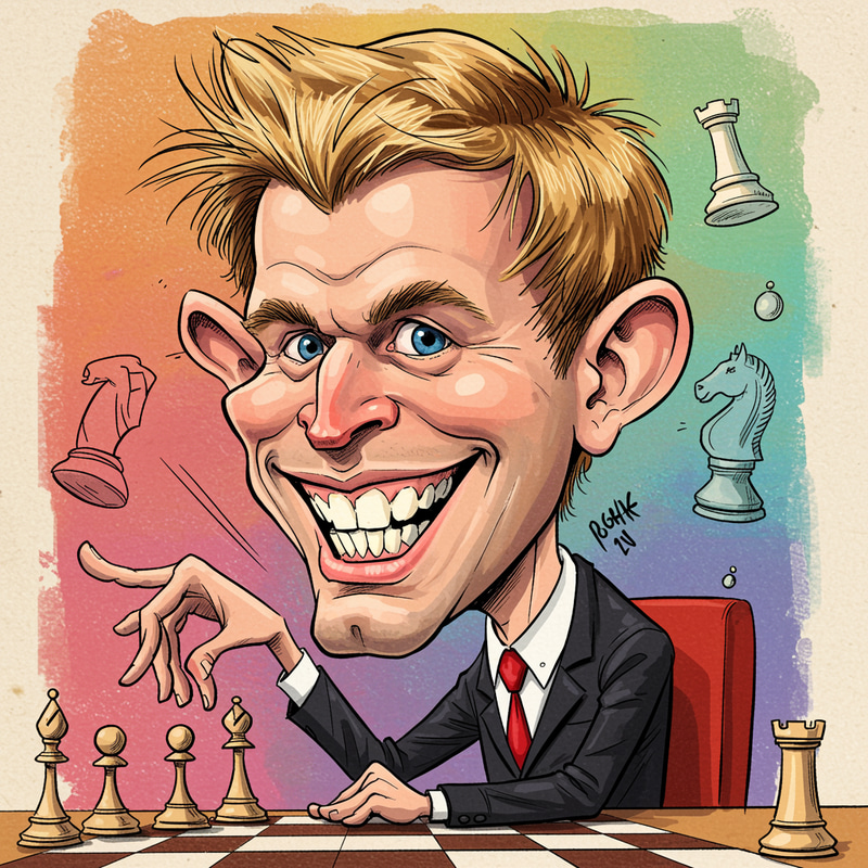 Funny Magnus Carlsen Caricature