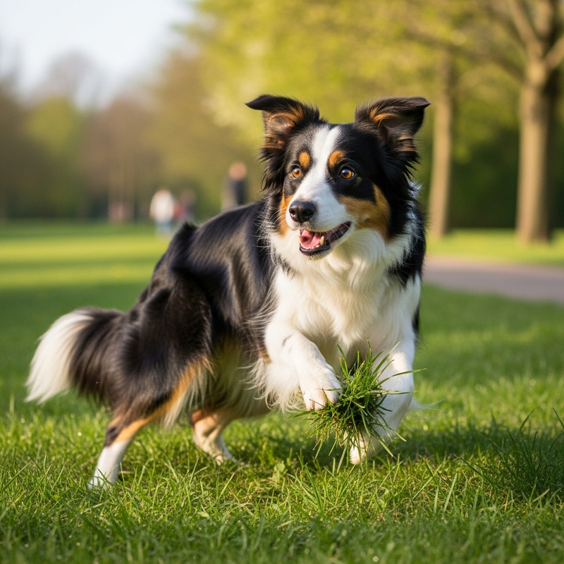 Playful Dog in Park | Adorable and Energetic Playful Dog in Park | Adorable and Energetic