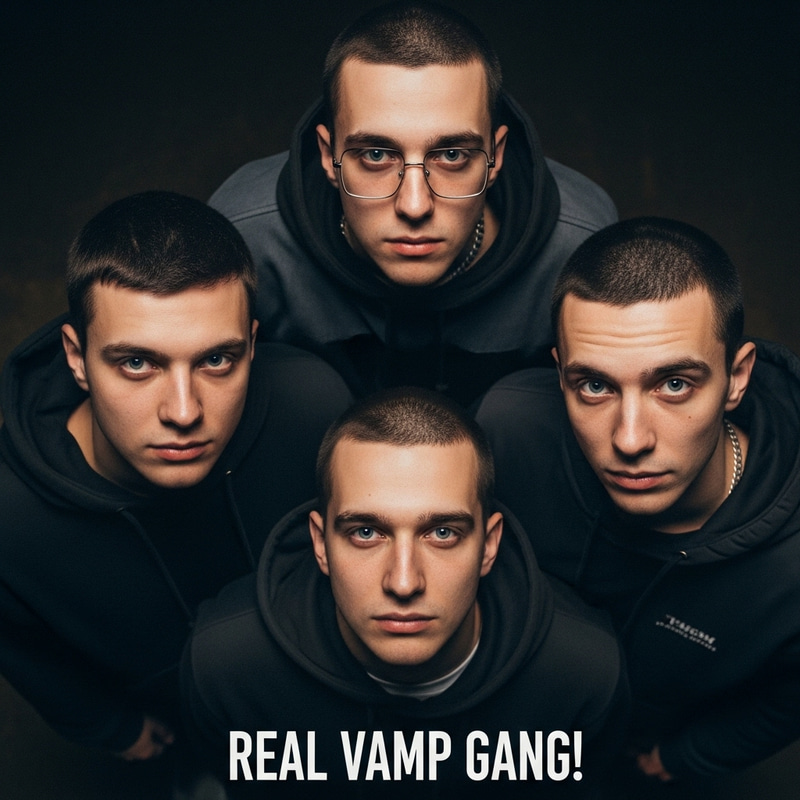 Epic Fan Poster: Real Vamp Gang of Russian Rappers
