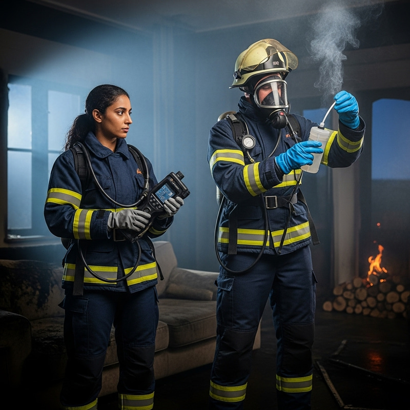 Fire Products Detection: Gas Detector & Air Sampling in Action Fire Products Detection: Gas Detector & Air Sampling in Action