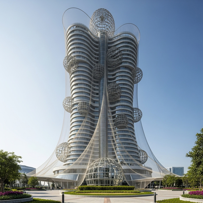 Fishing Net Inspired Building Design