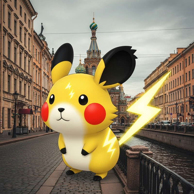 Pikachu Sightseeing in St. Petersburg Pikachu Sightseeing in St. Petersburg