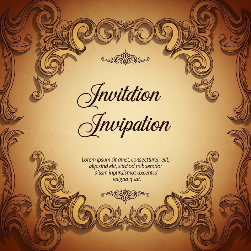 Vintage Style Invitation Printing Vintage Style Invitation Printing