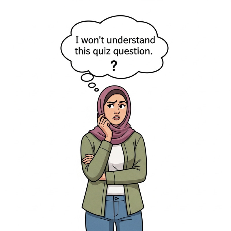 Perplexed Woman - Quiz Problem in Japanese Art Style