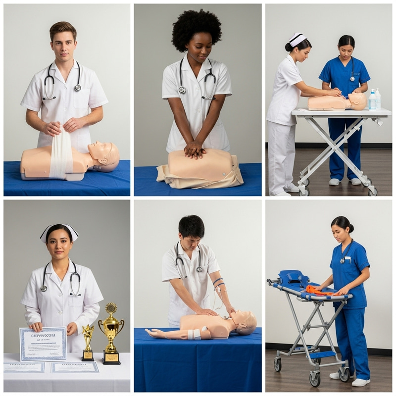 Nursing Competition: Diverse Healthcare Professionals in Action