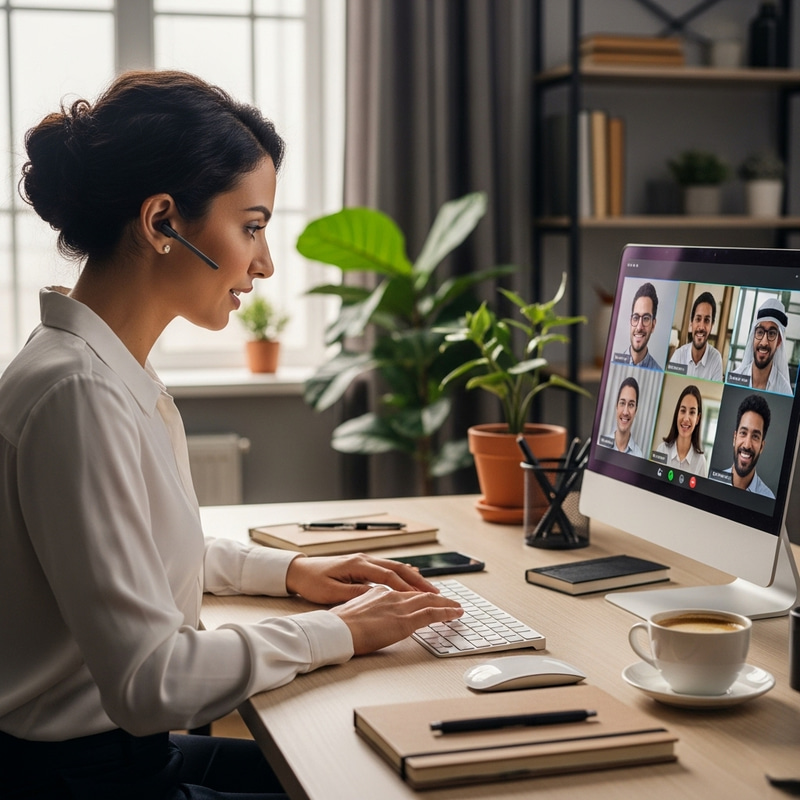 Dedicated Social Media Manager Interacting with Clients