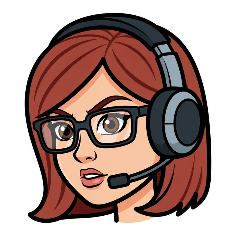 Comical Female Gaming Avatar Icon Design