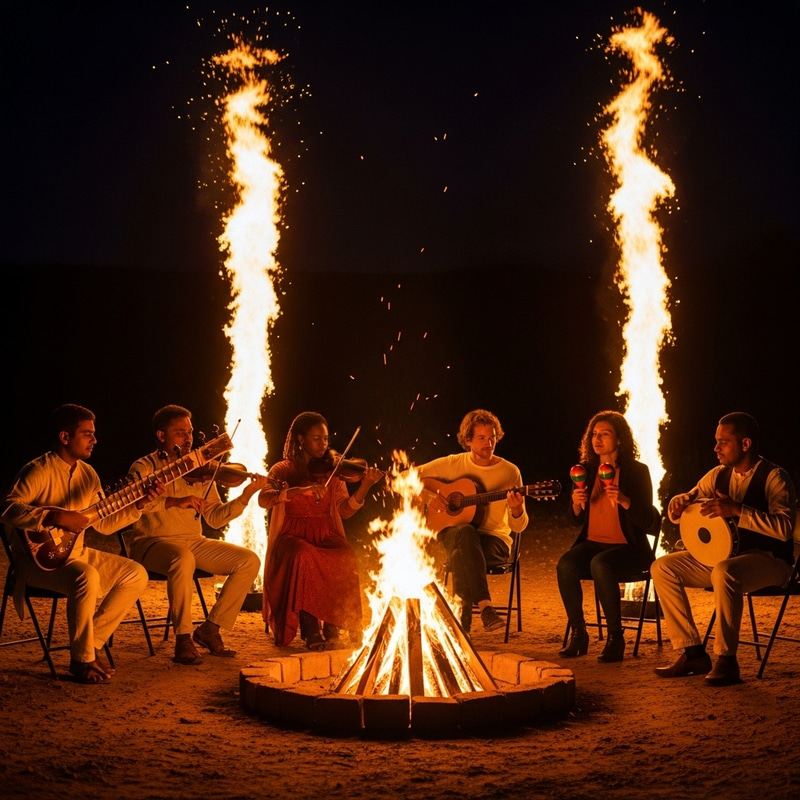 Fuego y Música: A Night of Harmony by the Fire