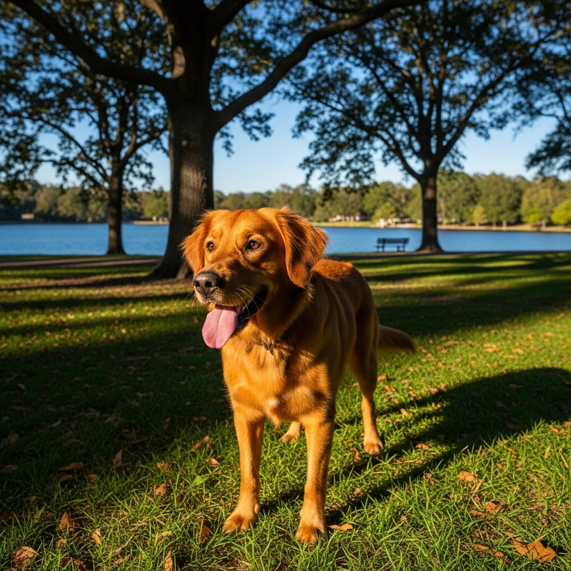 Medium-Sized Chestnut Brown Dog in Park | Best Dog Breeds
