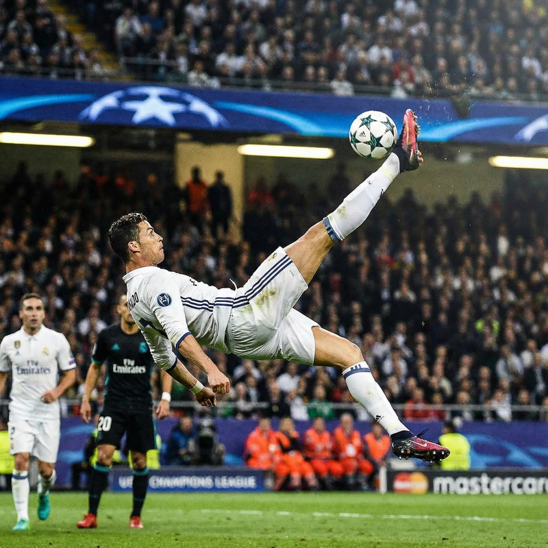 Ronaldo's Stunning Overhead Kick - Captured Moment