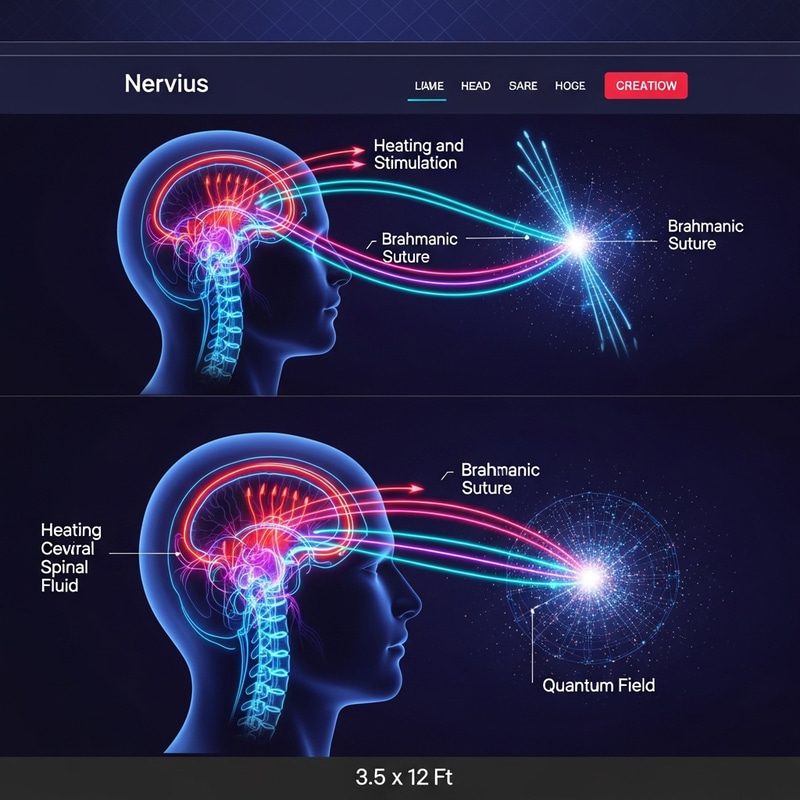Neon Physiological Awakening in Nervous System Diagram Neon Physiological Awakening in Nervous System Diagram