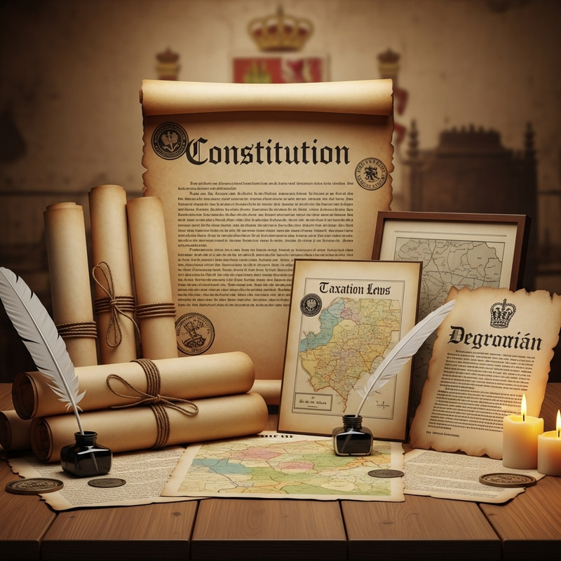 Constitution, Taxation, Land Reform - Spanish Era Documents
