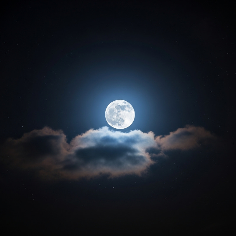 Contemporary Moon Art | Tranquil Night Sky Painting Contemporary Moon Art | Tranquil Night Sky Painting