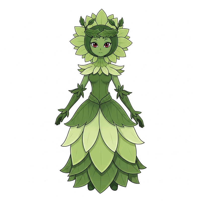 Captivating Lilligant - Enchanting Green Plant Creature Captivating Lilligant - Enchanting Green Plant Creature