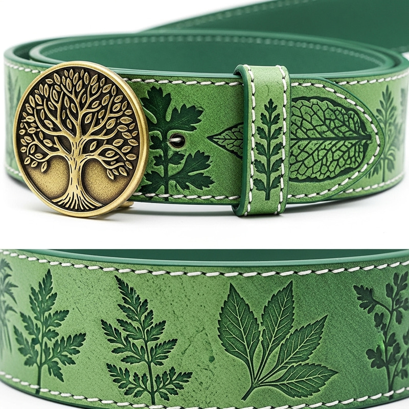 Green Belt Design: Environmentally-Inspired Leather Accessory Green Belt Design: Environmentally-Inspired Leather Accessory