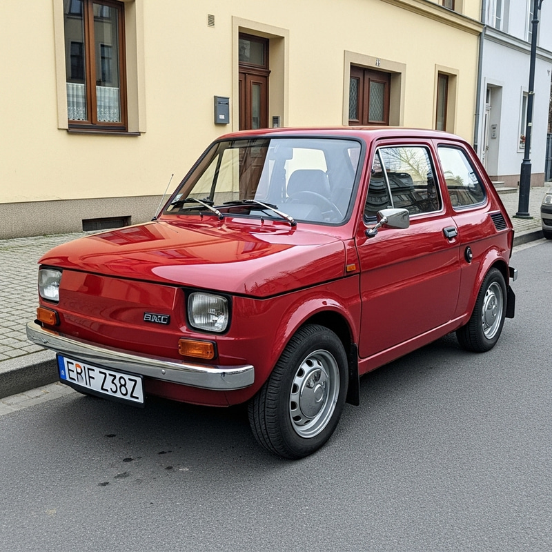 Vintage Polish Fiat 126 | Classic Red Car Photography Vintage Polish Fiat 126 | Classic Red Car Photography