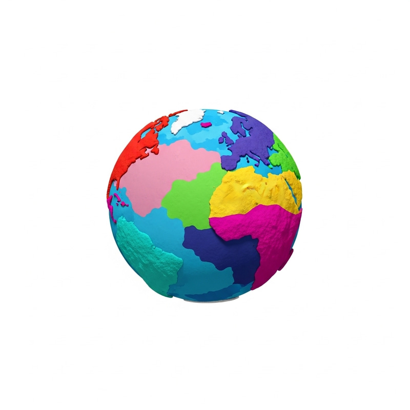 Vibrant Alien Planet Illustration | Surreal Colorful Landscape