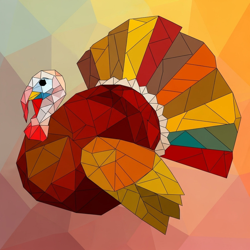 Abstract Turkey Art: Geometric & Vivid Design Abstract Turkey Art: Geometric & Vivid Design