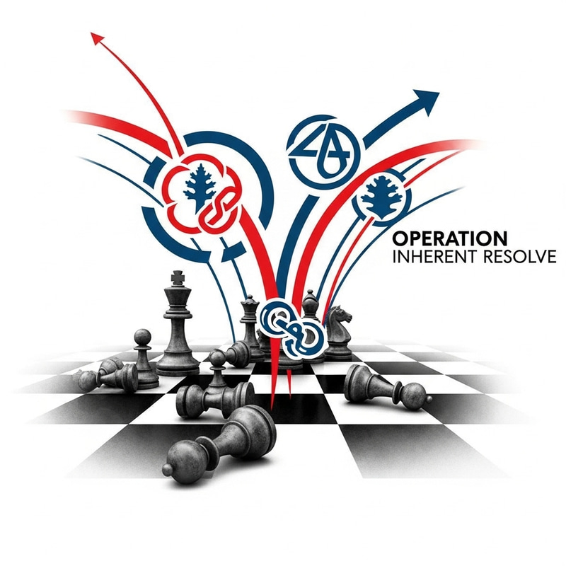 Operation Inherent Resolve Abstract Chessboard Strategy