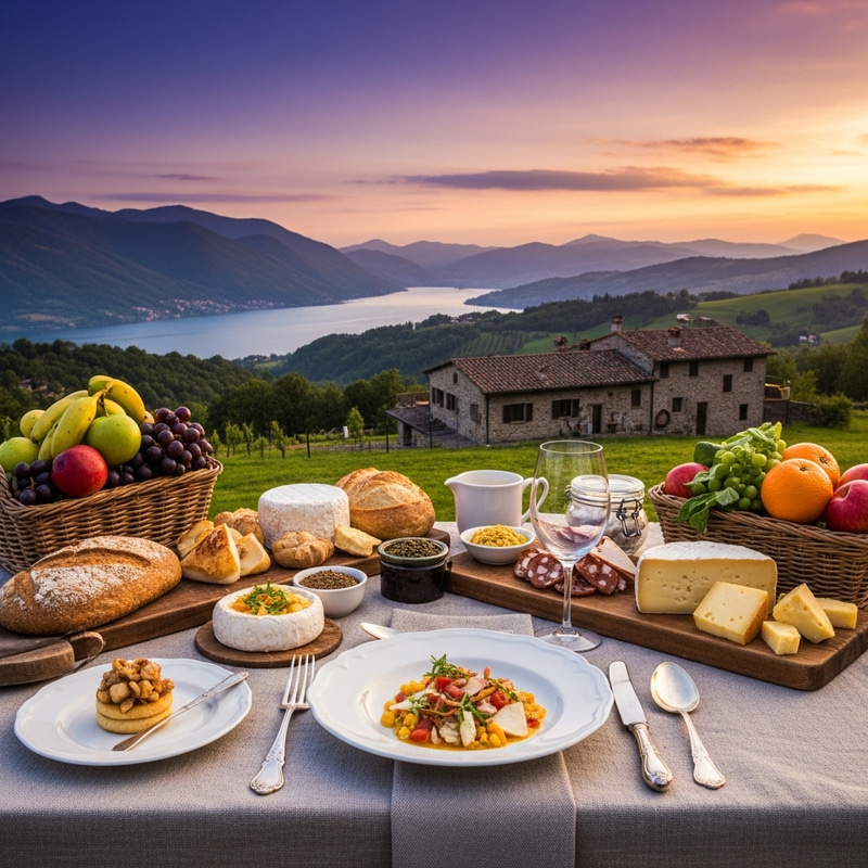 Food Background on Table with Stunning Beauty Food Background on Table with Stunning Beauty