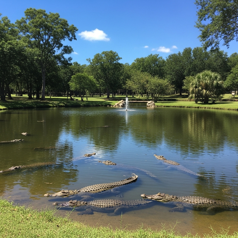 Crocodile Pond Serenity | Stunning Nature Photography Crocodile Pond Serenity | Stunning Nature Photography