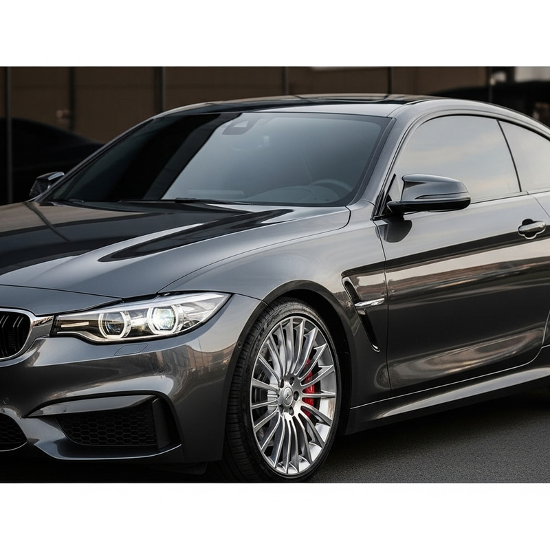 Sleek Metallic Black Auto with Futuristic Design Sleek Metallic Black Auto with Futuristic Design