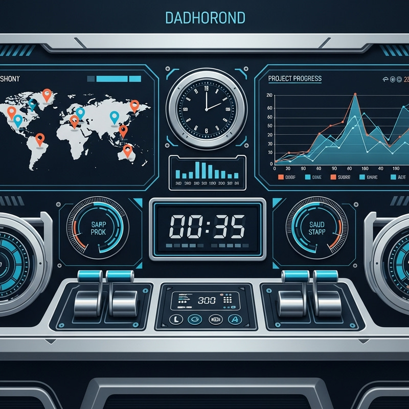 Futuristic Digital Dashboard Design Futuristic Digital Dashboard Design