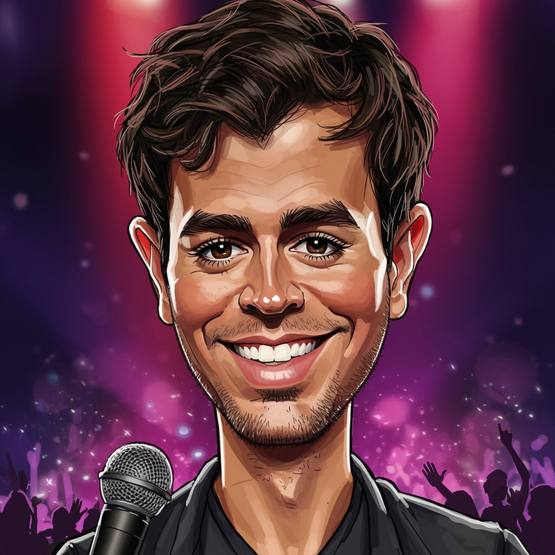 Enrique Iglesias Caricature: Fun & Creative Artwork