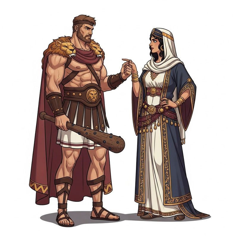 Hercules and Delilah: Legendary Encounter Artwork