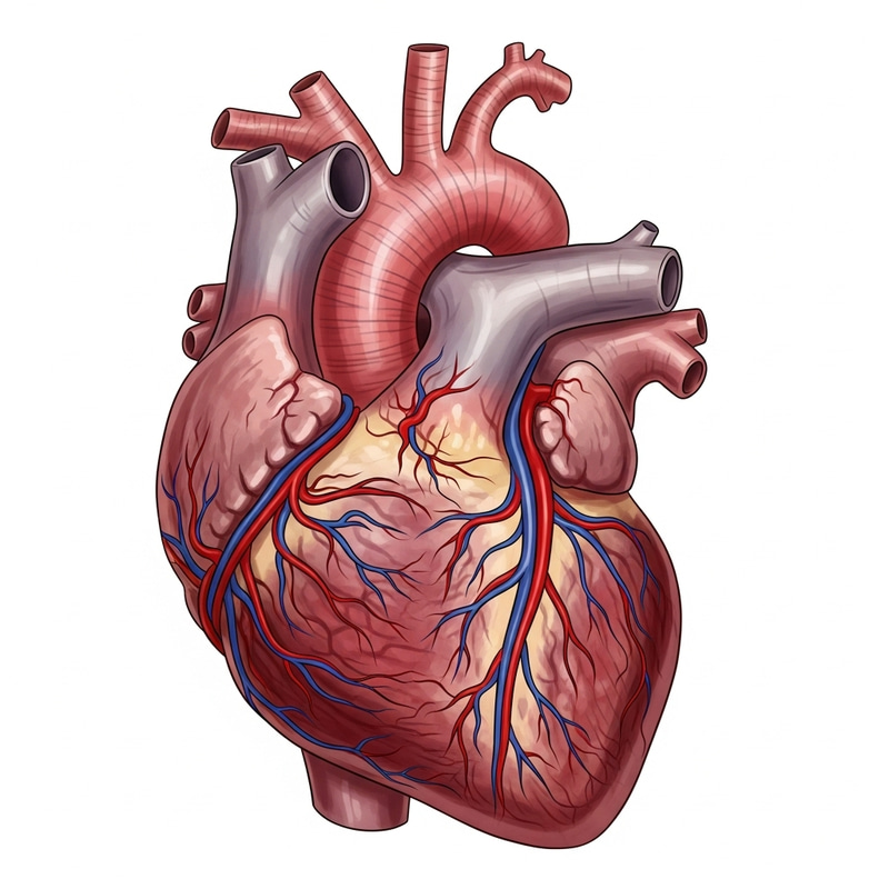 Bovine Heart Organ: Vivid Anatomy Overview, Atria, Ventricles & Vessels