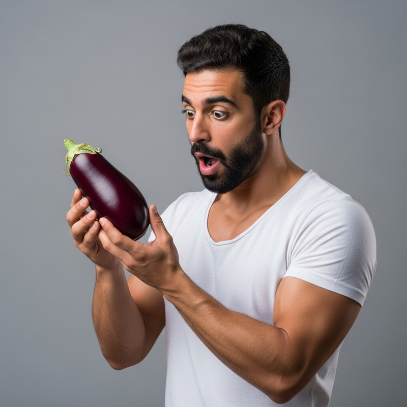 Sigma Man in Awe of Gorgeous Eggplant Sigma Man in Awe of Gorgeous Eggplant