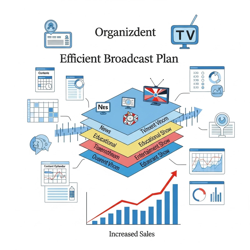 Organized Television Broadcast Plan for Sales Optimization Organized Television Broadcast Plan for Sales Optimization