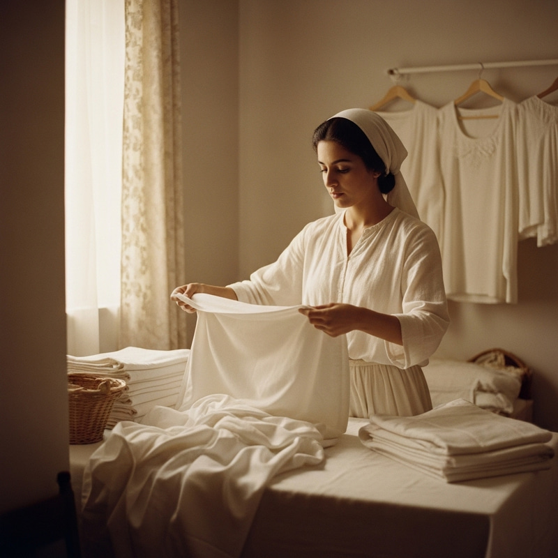 Vintage Linen Laundry Service Advertisement | Nostalgic Fine Art