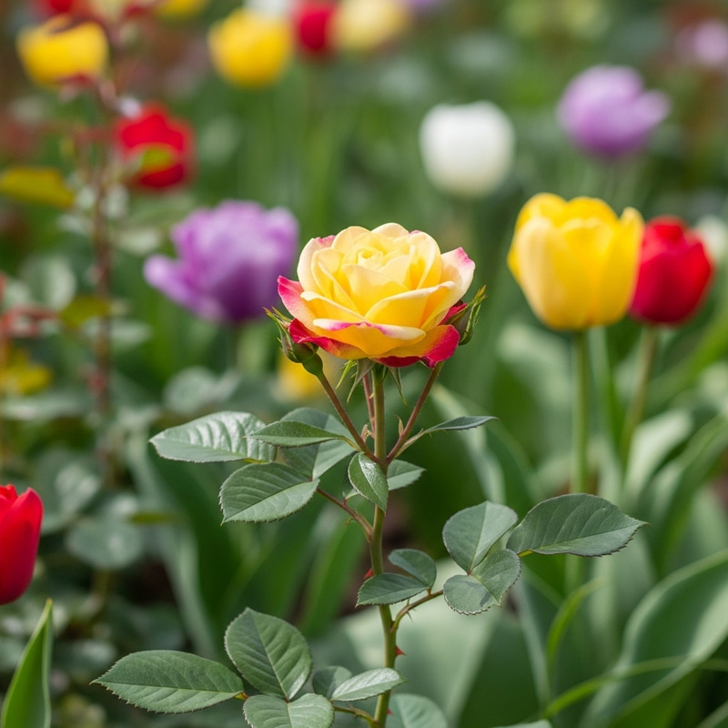 Beautiful Blooming Flower in Serene Meadow