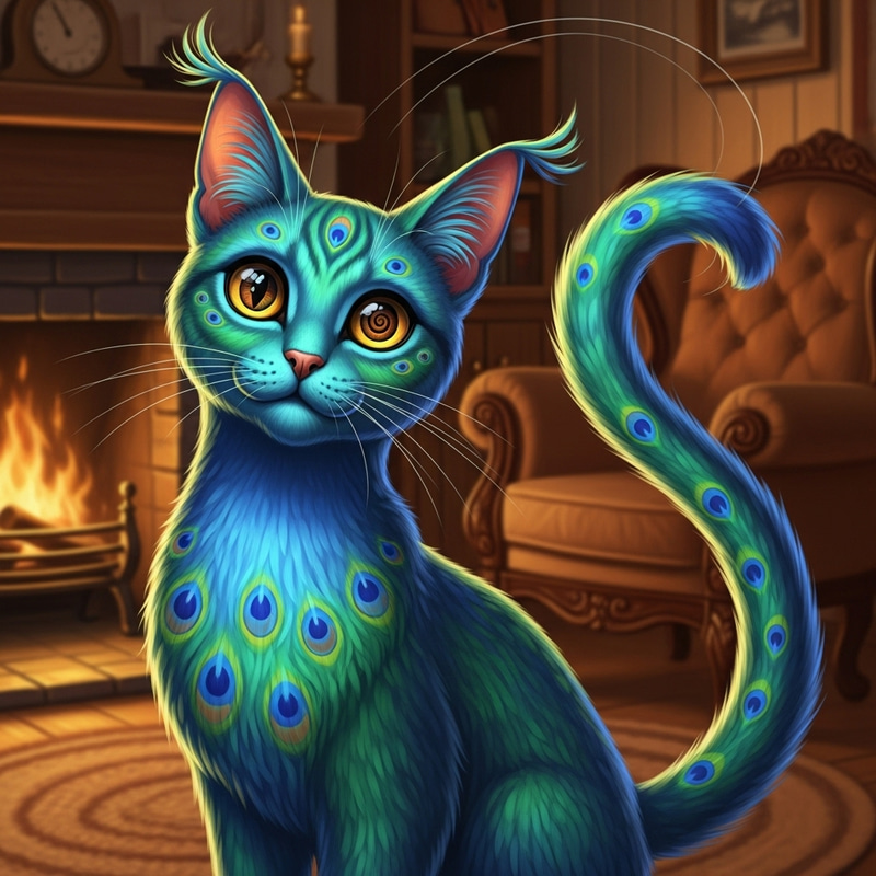 Vibrant Cat: A Playful Companion Vibrant Cat: A Playful Companion