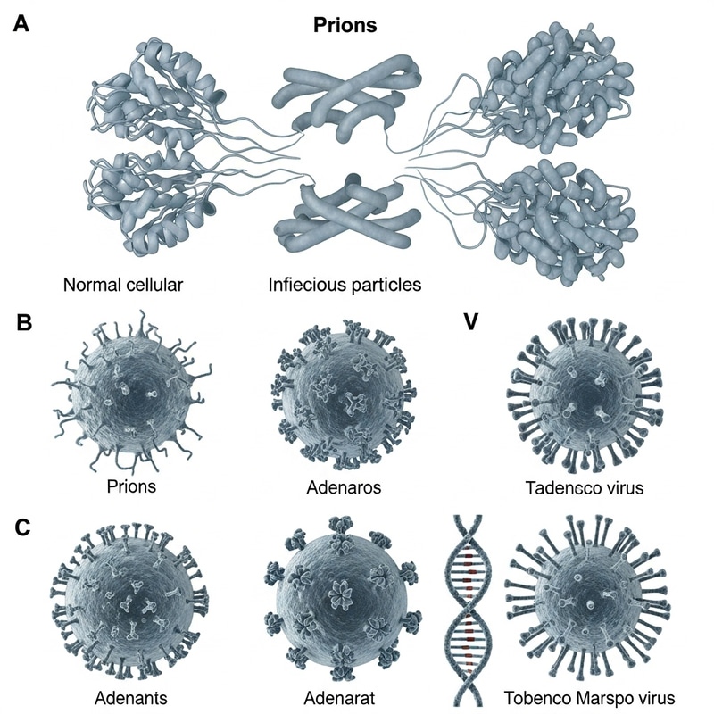 Prions vs. Virus: A Comparative Study of Cellular Proteins and Pathogens