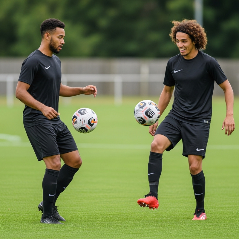 Kaká and Ronaldinho Football Duo Masterful Passing Display Kaká and Ronaldinho Football Duo Masterful Passing Display